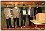 Urkunde für 20 Jahre Mitgliedschaft an Franz