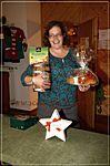 Eine der strahlenden Gewinner ...