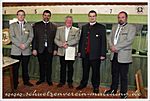 ...eine Urkunde und Anstecknadel für "40 Jahre" Mitgliedschaft für Hermann ...