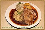 ... Tagesgericht - "Schweinebraten nach Art der Schützen" ...