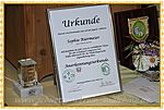 ... und die Anerkennungsurkunde für Sophie ...